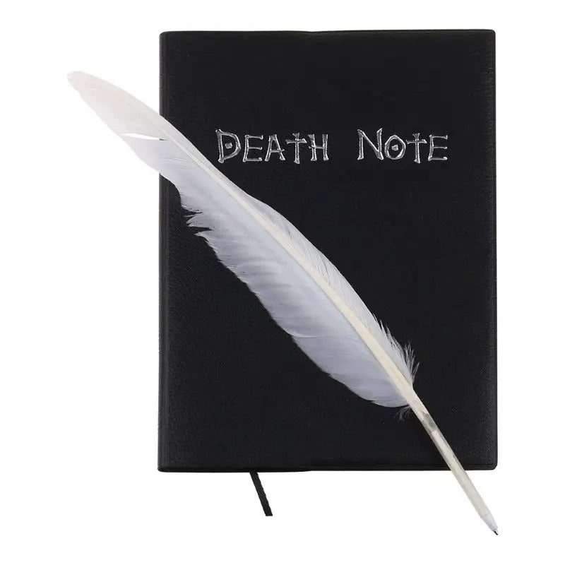 Death Note Replica Notebook & Feather Pen Set