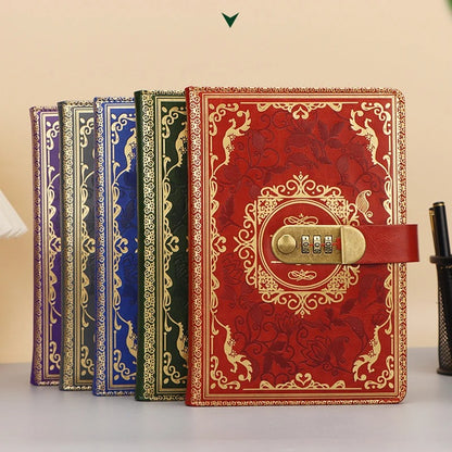 Vintage Floral Journal And Antique Code Lock