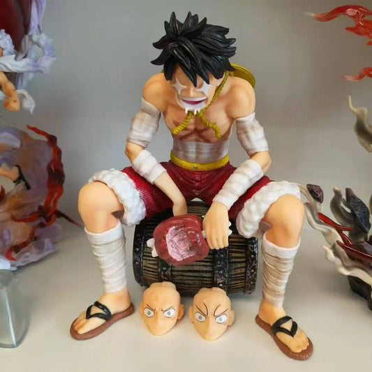One Piece Monkey D.Luffy Action Figure | 19 Cm Double Head Anime Figure