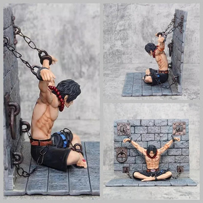 Portgas D.Ace Final Stand Enslavement Figure | 22cm One Piece Impaled Statue