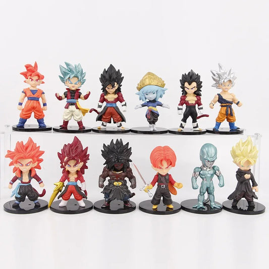 Dragon Ball Z & Super Chibi Miniature Figure Set (12 Pcs)