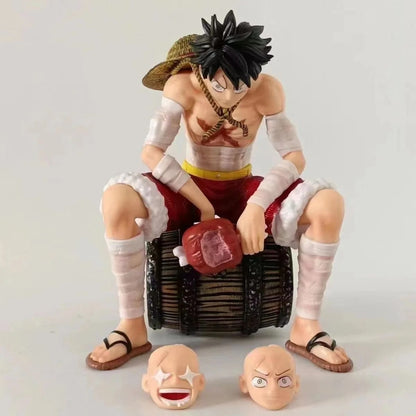 One Piece Monkey D.Luffy Action Figure | 19 Cm Double Head Anime Figure