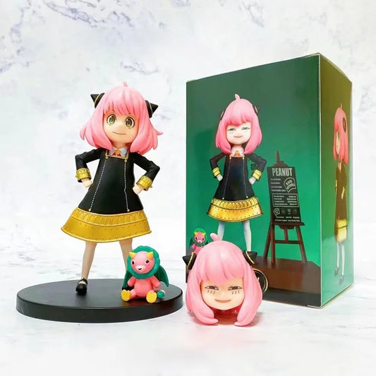 Spy X Family Anya Forger with 2 Heads and Chimera Anime Action Figure