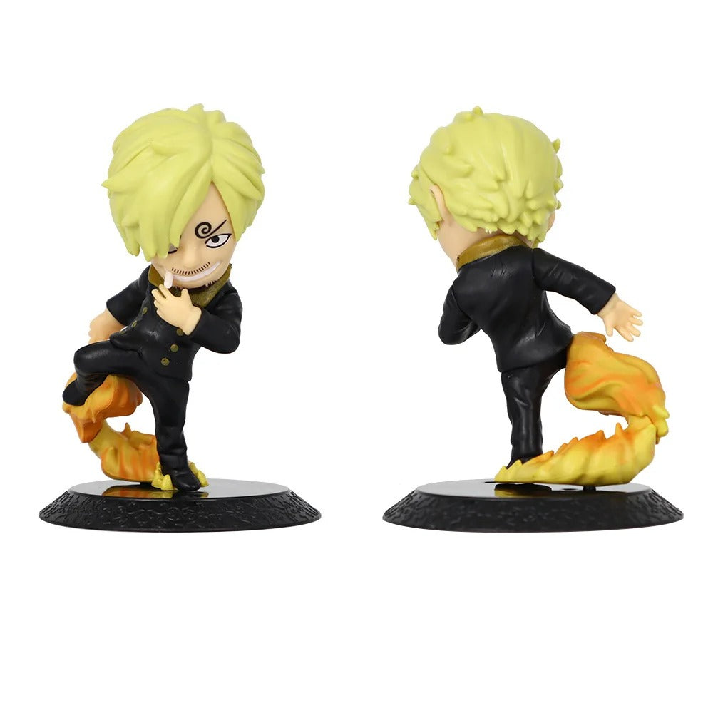 One Piece Action Figure Set (9 Pcs) | Straw Hat Pirates Crew Figurine Collection