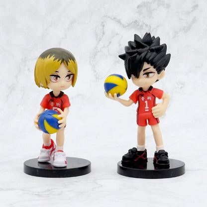 Haikyu!! Karasuno & Nekoma Chibi Figure Set (6 Pcs)