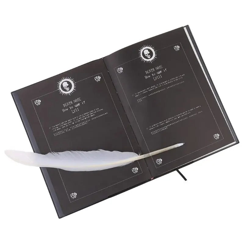 Death Note Replica Notebook & Feather Pen Set