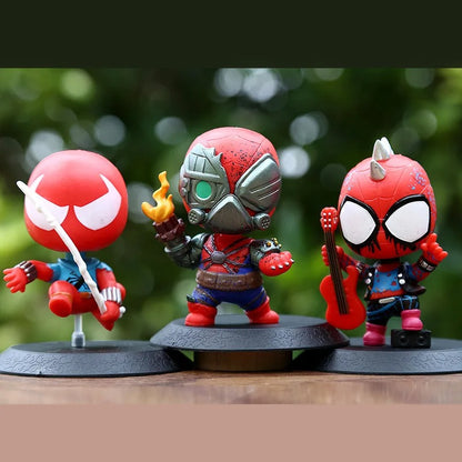 Spider-Verse Chibi Figure Set (8 Pcs)
