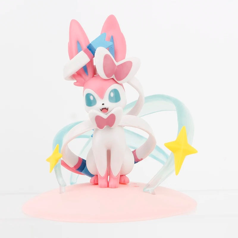 Pokémon Mini Figures Set | Pikachu, Sylveon, Piplup & Togepi Collectible Statues (4pcs)