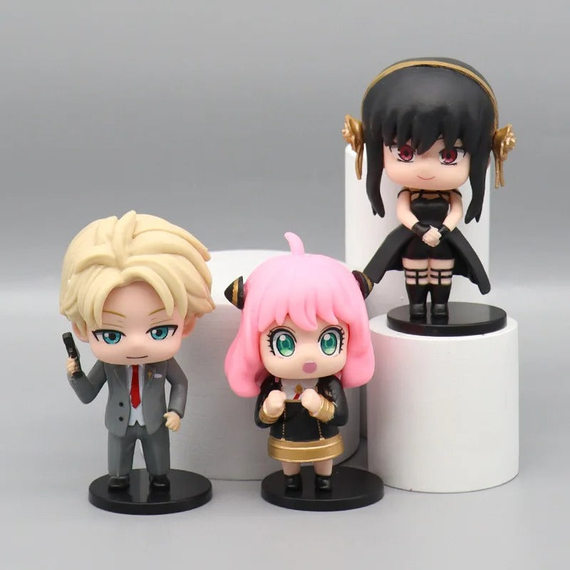 Spy x Family Figure Set (6 Pcs) | 9 cm Chibi Collectibles
