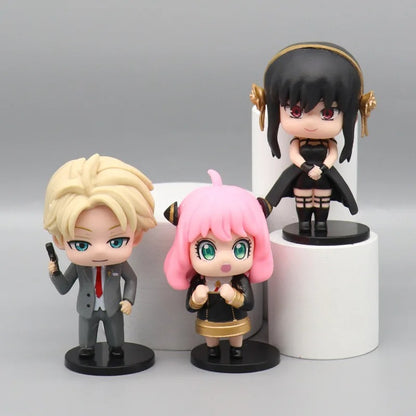 Spy x Family Figure Set (6 Pcs) | 9 cm Chibi Collectibles