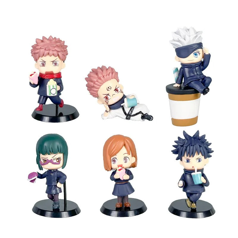 Jujutsu Kaisen Casual Chibi Figure Set (6 Pcs)