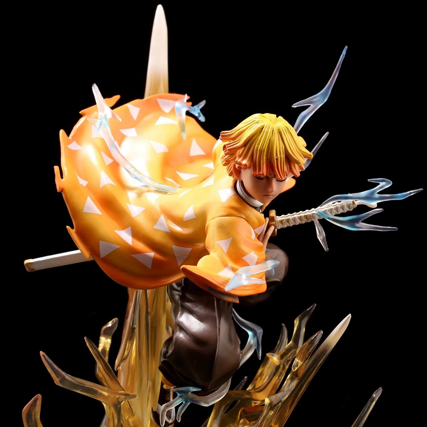 Zenitsu Agatsuma Thunderclap & Flash Lighting Figure | 32CM Demon Slayer Collectible