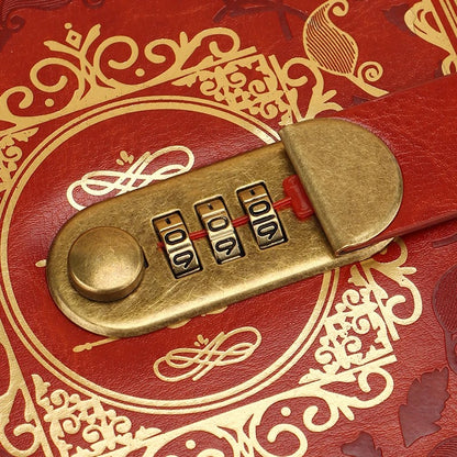 Vintage Floral Journal And Antique Code Lock