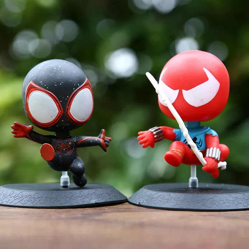 Spider-Verse Chibi Figure Set (8 Pcs)