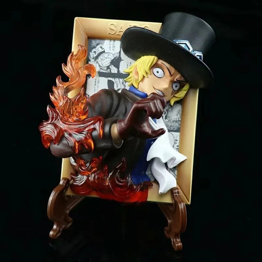 One Piece Sabo 3D Frame Figure | 12cm Fire Fist Collectible Anime Decor