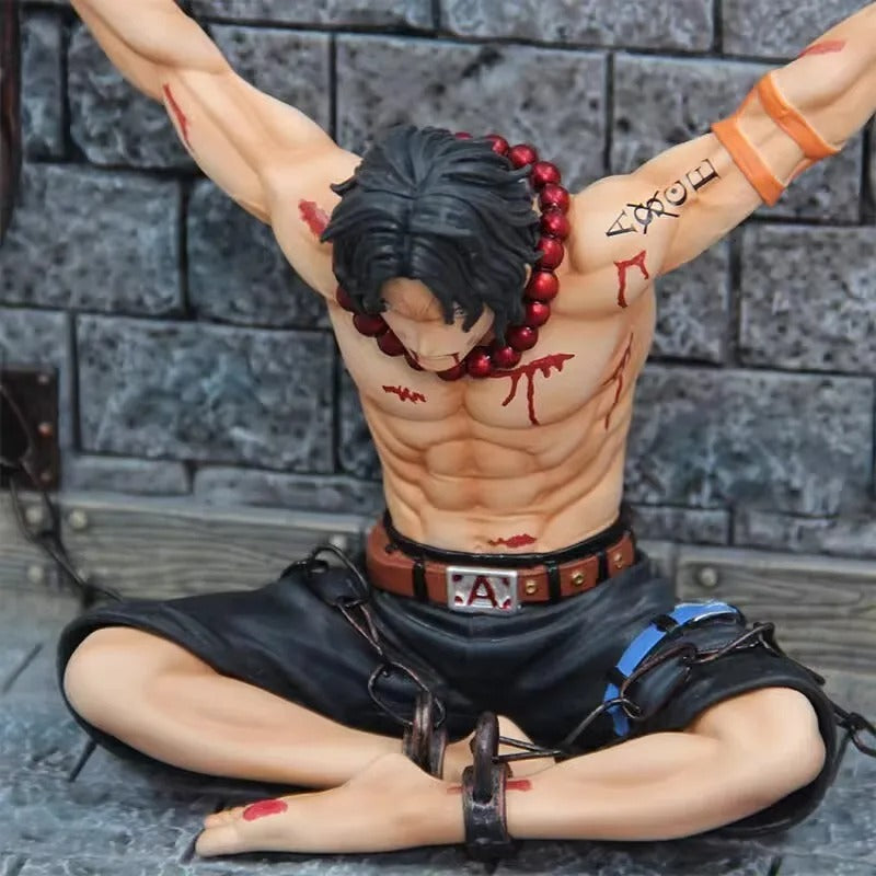 Portgas D.Ace Final Stand Enslavement Figure | 22cm One Piece Impaled Statue