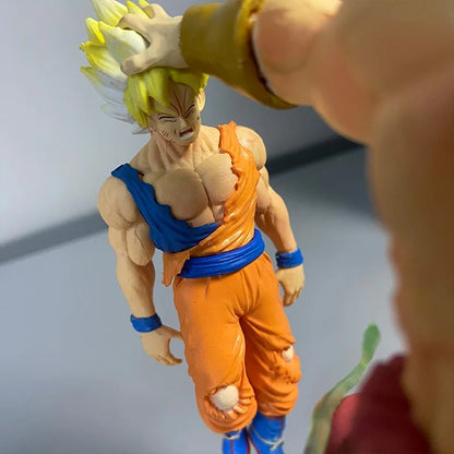 Broly vs Goku Action Figure 19cm | Dragon Ball Z Collectible Statue with Detachable Hand
