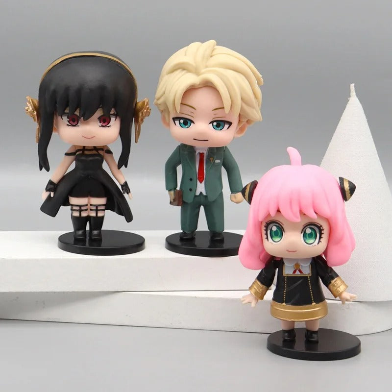 Spy x Family Figure Set (6 Pcs) | 9 cm Chibi Collectibles