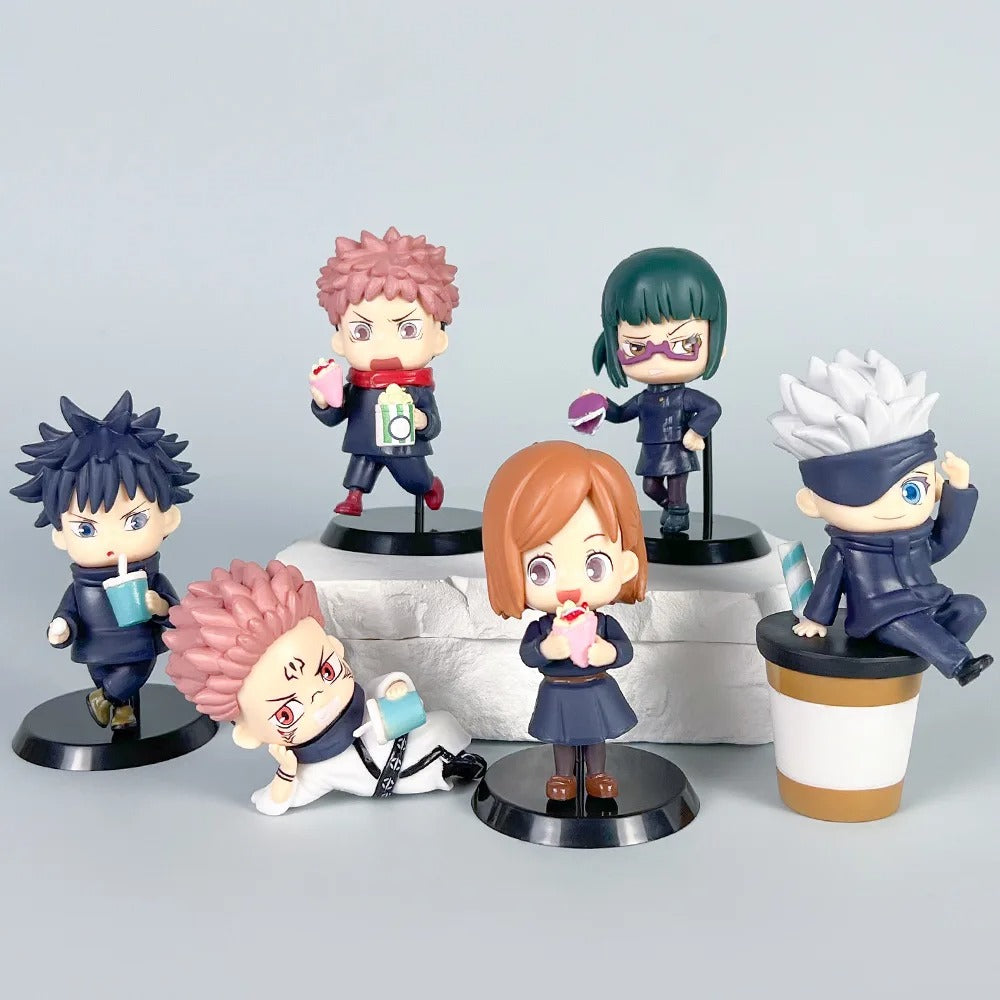 Jujutsu Kaisen Casual Chibi Figure Set (6 Pcs)