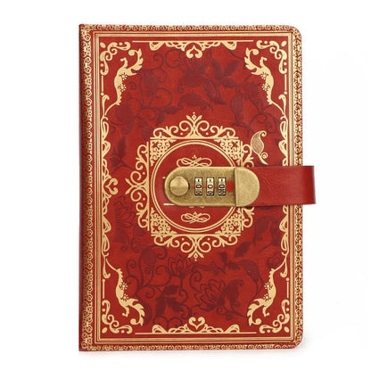 Vintage Floral Journal And Antique Code Lock