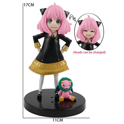 Spy X Family Anya Forger with 2 Heads and Chimera Anime Action Figure