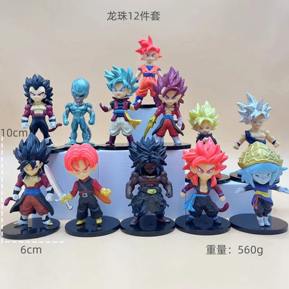Dragon Ball Z & Super Chibi Miniature Figure Set (12 Pcs)