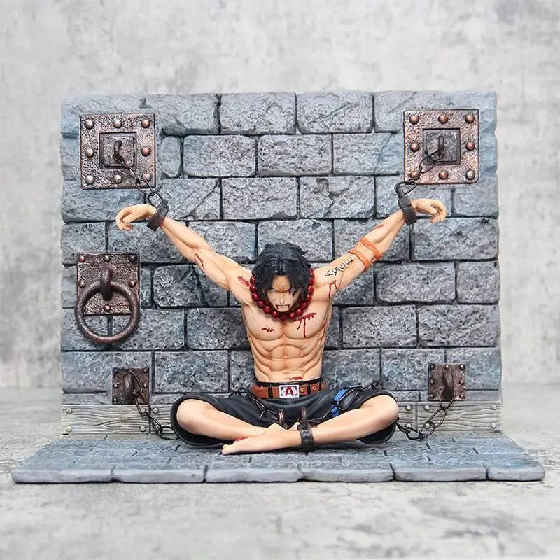 Portgas D.Ace Final Stand Enslavement Figure | 22cm One Piece Impaled Statue