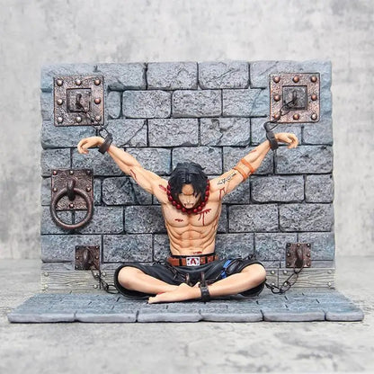 Portgas D.Ace Final Stand Enslavement Figure | 22cm One Piece Impaled Statue