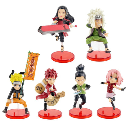 Naruto Shippuden Collectible Figure Set (6 Pcs)