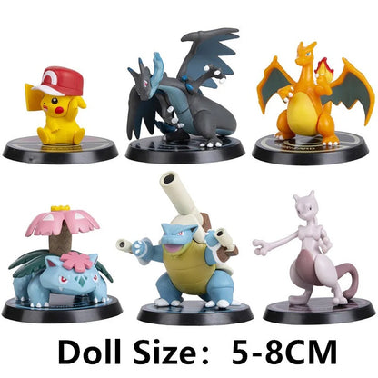 Pokémon Mini Figure Set | 8 Cm Collectibles (Set of 6)