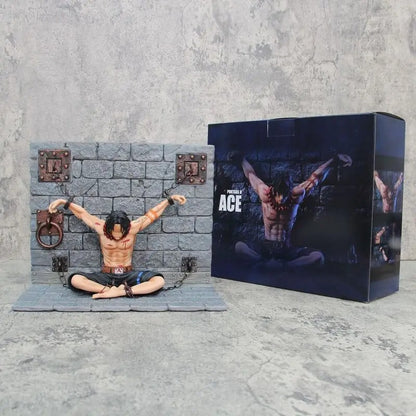Portgas D.Ace Final Stand Enslavement Figure | 22cm One Piece Impaled Statue